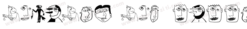 animals and people字体转换